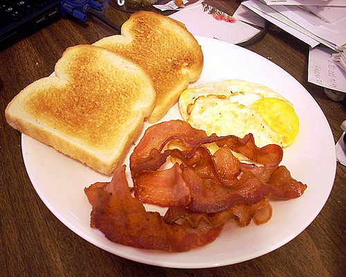 bacon and eggs